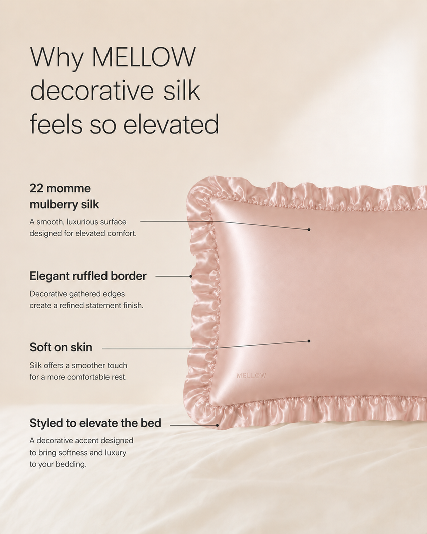Decorative Silk Pillowcase